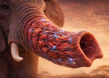 Хоботът на слона има над 40 000 отделни мускула