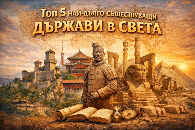 Топ 5 най-дълго съществуващи държави в света