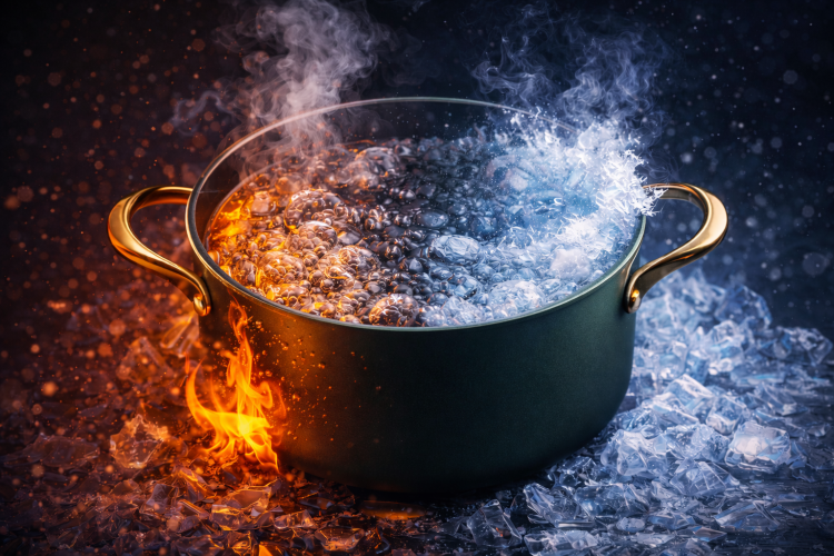 Водата може едновременно да кипи и да замръзва