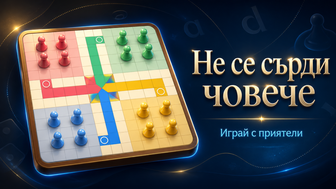 Онлайн Не Се Сърди Човече с мултиплеър и ботове
